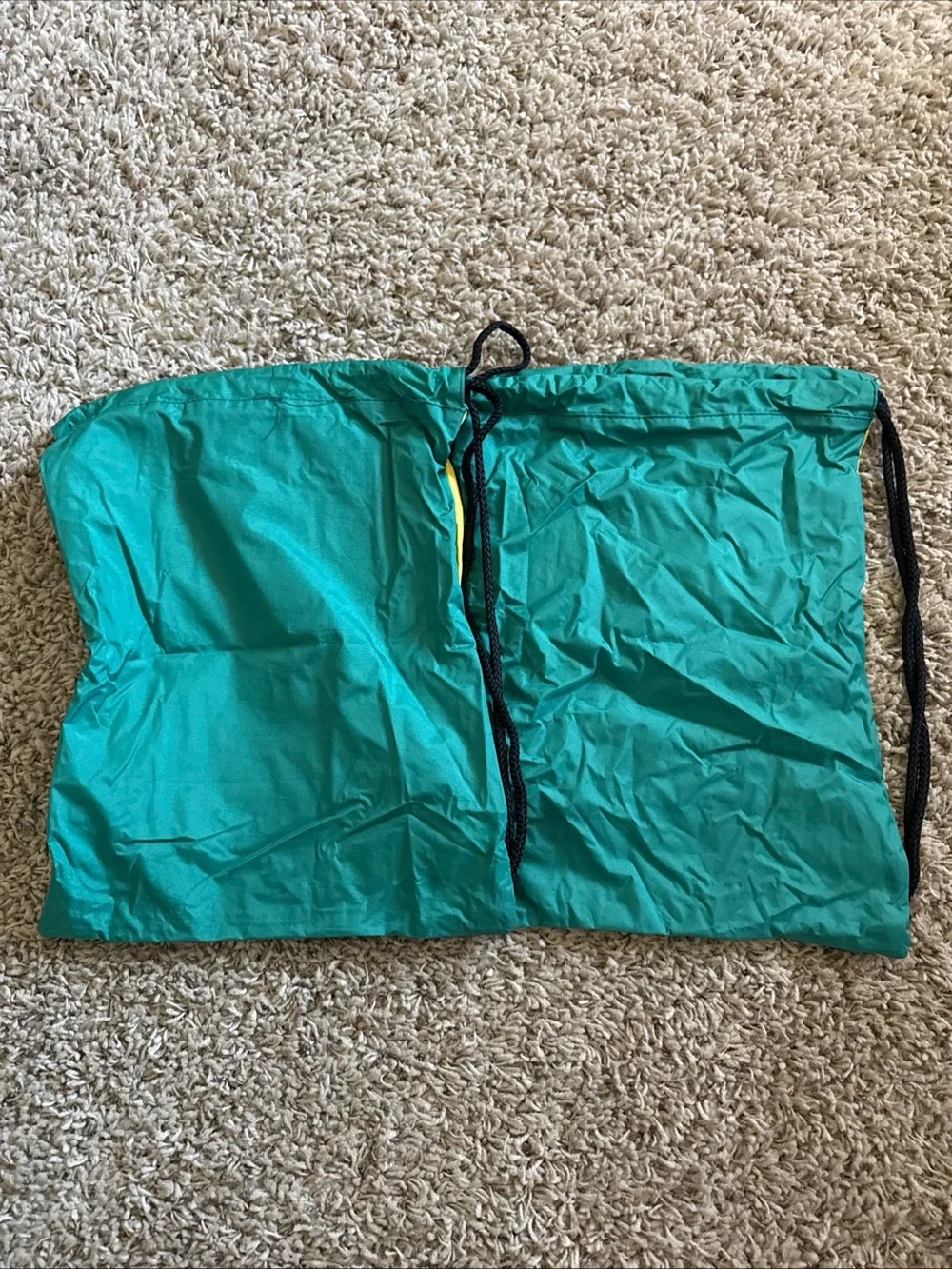 Green and Yellow NDSU Bison Drawstring Backpack Pair